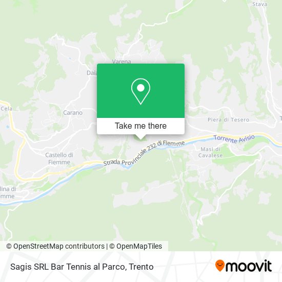 Sagis SRL Bar Tennis al Parco map