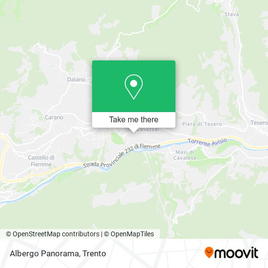 Albergo Panorama map