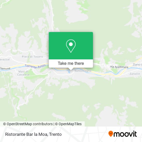 Ristorante Bar la Moa map
