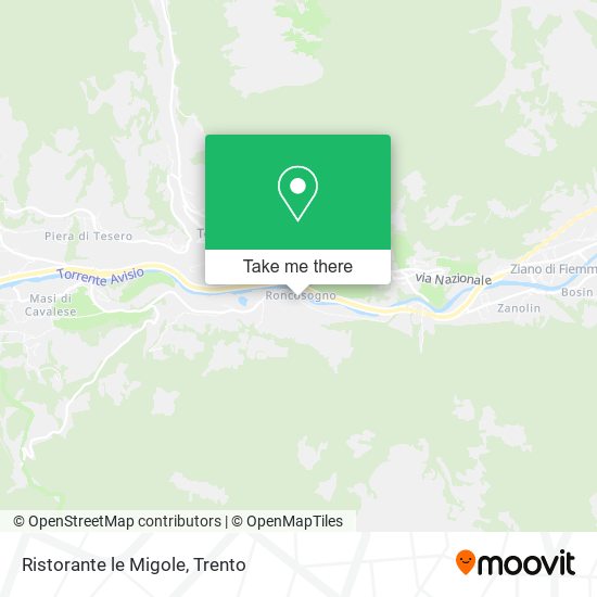 Ristorante le Migole map