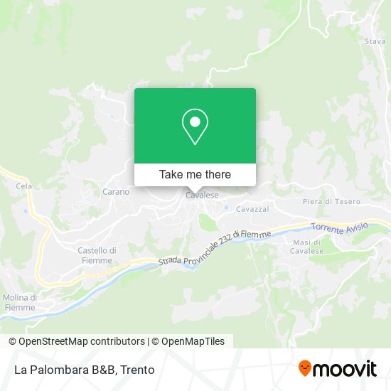 La Palombara B&B map