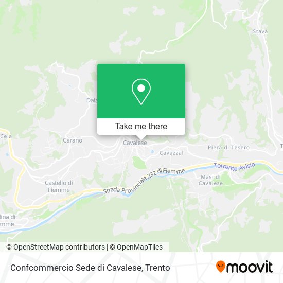 Confcommercio Sede di Cavalese map