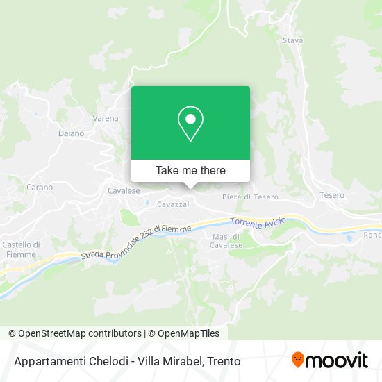 Appartamenti Chelodi - Villa Mirabel map