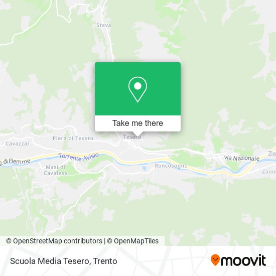 Scuola Media Tesero map