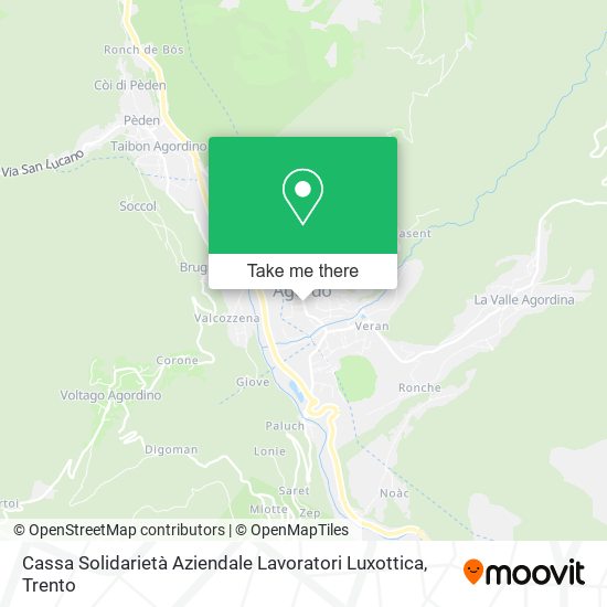 Cassa Solidarietà Aziendale Lavoratori Luxottica map