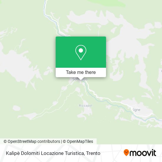 Kalipè Dolomiti Locazione Turistica map