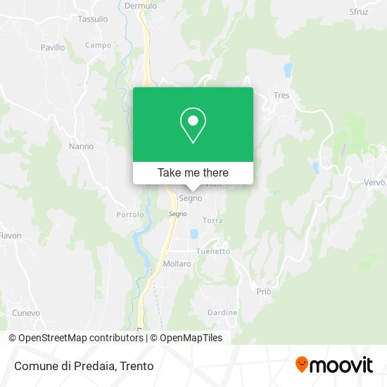 Comune di Predaia map