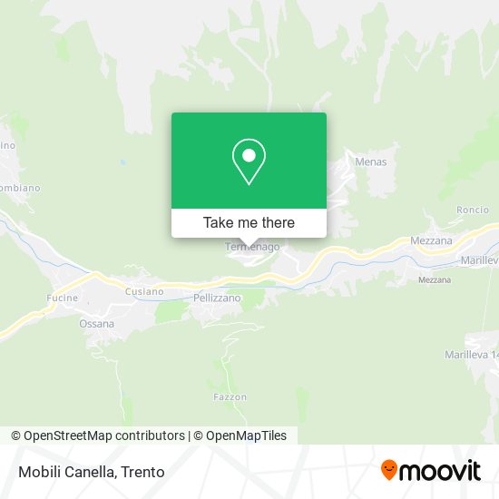 Mobili Canella map