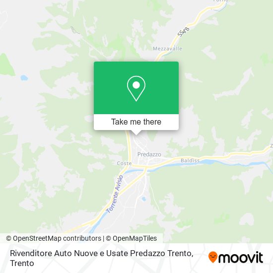 Rivenditore Auto Nuove e Usate Predazzo Trento map