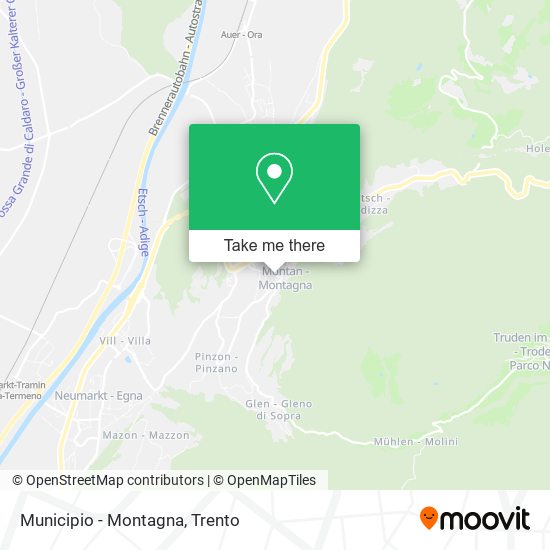 Municipio - Montagna map