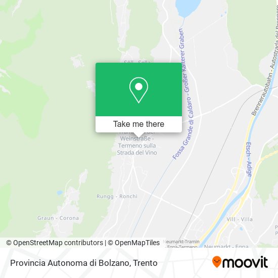 Provincia Autonoma di Bolzano map