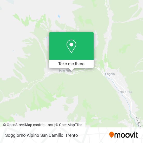 Soggiorno Alpino San Camillo map