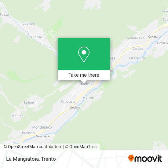 La Mangiatoia map