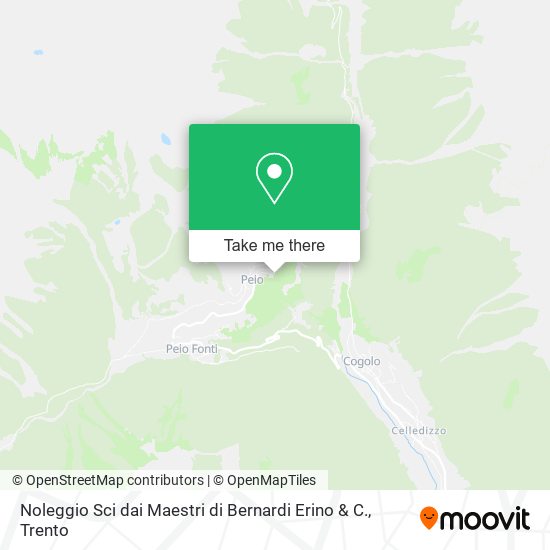 Noleggio Sci dai Maestri di Bernardi Erino & C. map