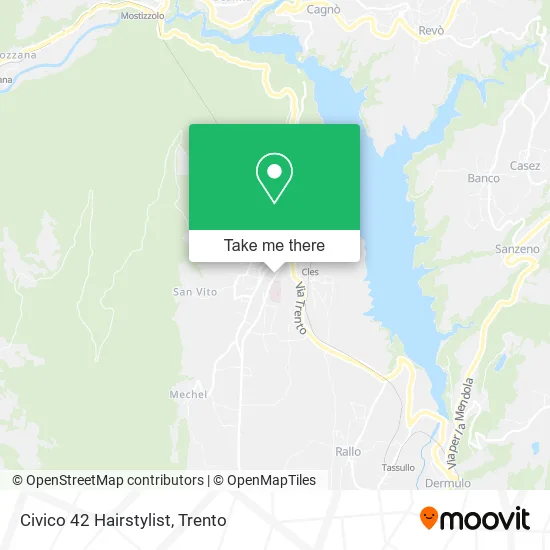 Civico 42 Hairstylist map