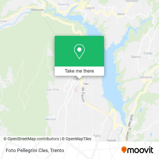Foto Pellegrini Cles map