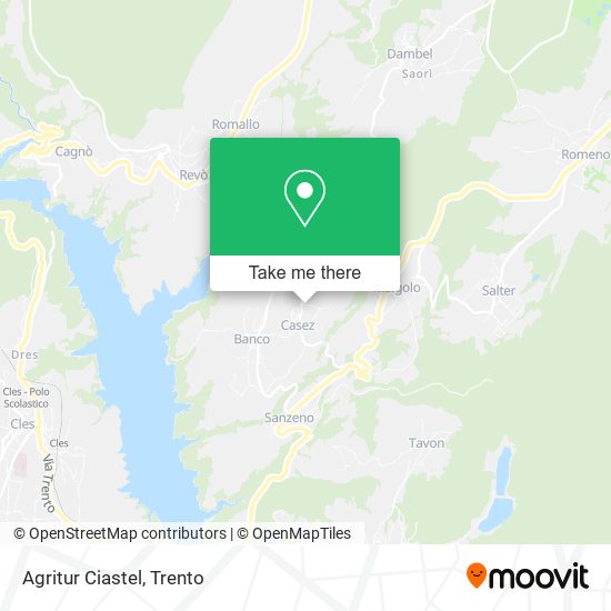Agritur Ciastel map