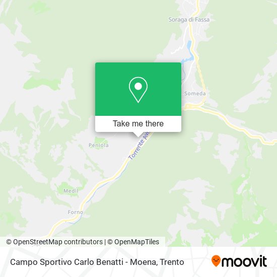 Campo Sportivo Carlo Benatti - Moena map