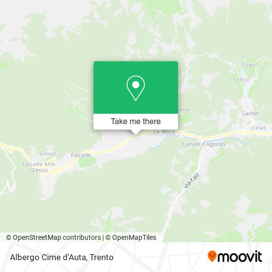 Albergo Cime d'Auta map