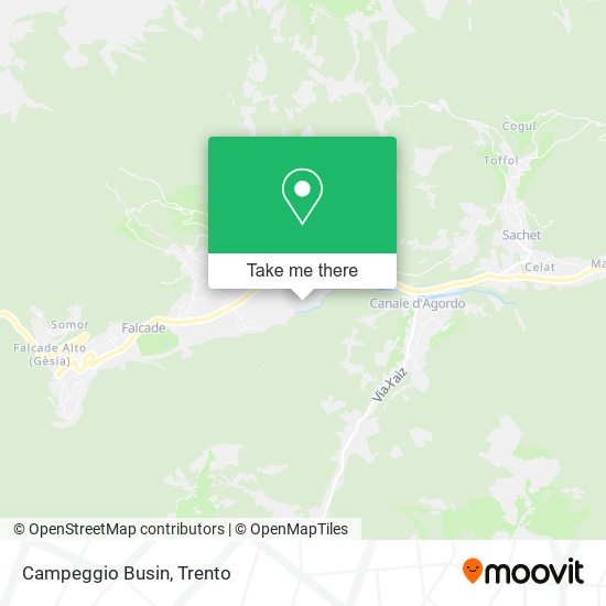 Campeggio Busin map