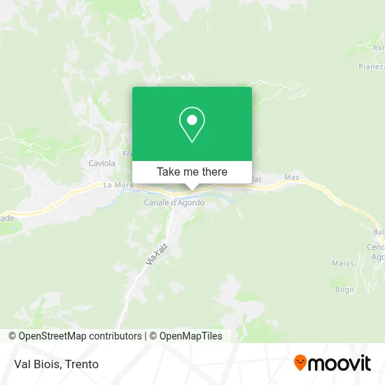 Val Biois map
