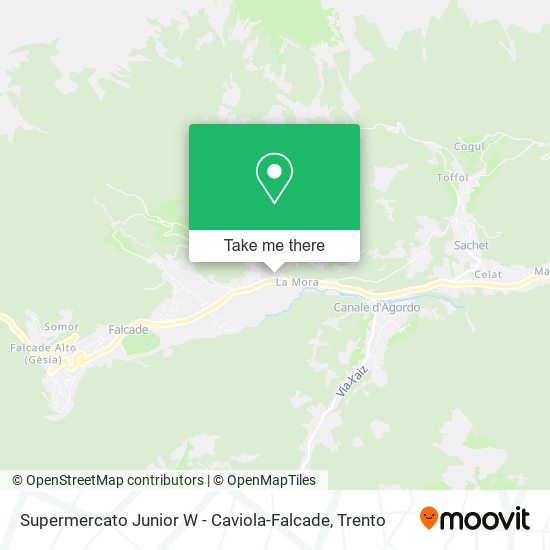 Supermercato Junior W - Caviola-Falcade map