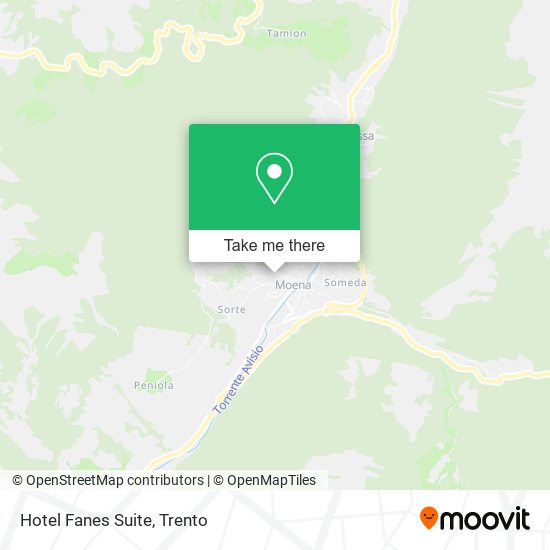 Hotel Fanes Suite map