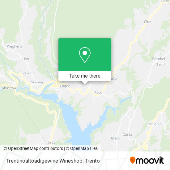 Trentinoaltoadigewine Wineshop map