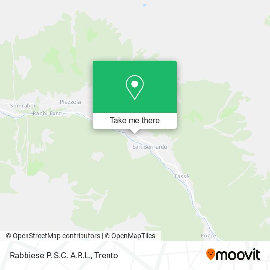 Rabbiese P. S.C. A.R.L. map