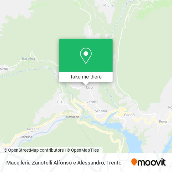 Macelleria Zanotelli Alfonso e Alessandro map