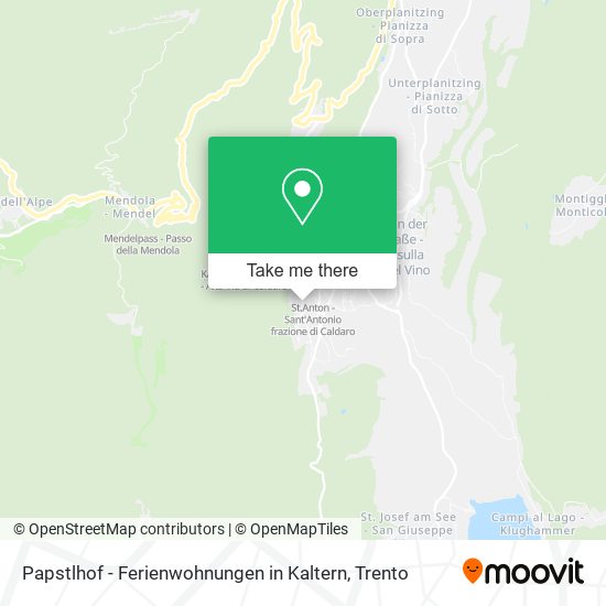 Papstlhof - Ferienwohnungen in Kaltern map