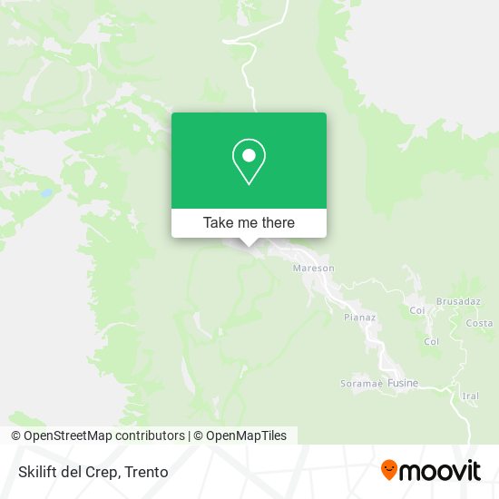 Skilift del Crep map