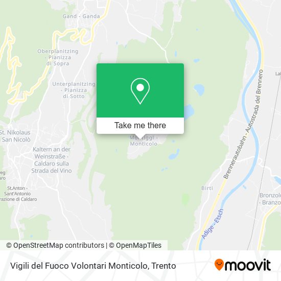 Vigili del Fuoco Volontari Monticolo map