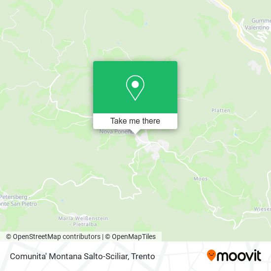 Comunita' Montana Salto-Sciliar map