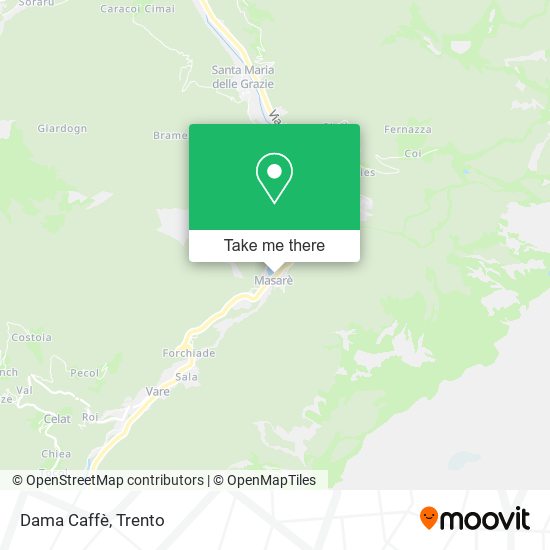 Dama Caffè map