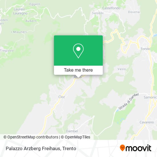 Palazzo Arzberg Freihaus map