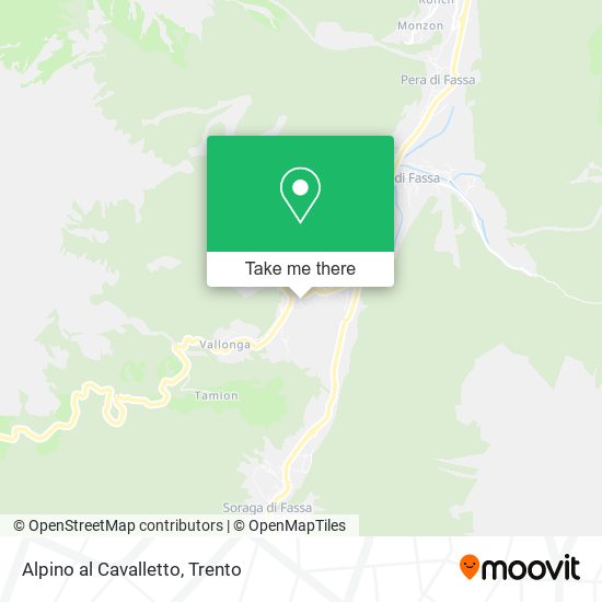 Alpino al Cavalletto map