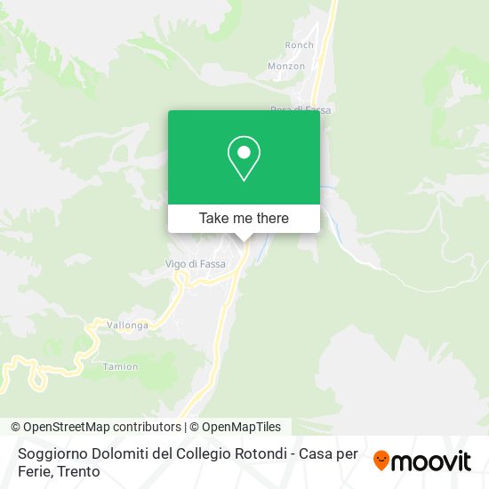 Soggiorno Dolomiti del Collegio Rotondi - Casa per Ferie map