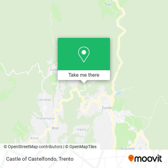 Castle of Castelfondo map