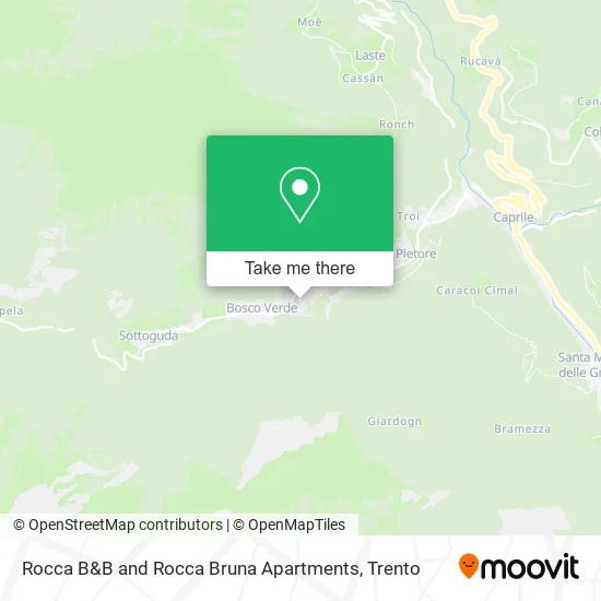 Rocca B&B and Rocca Bruna Apartments map