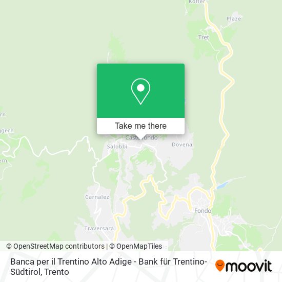 Banca per il Trentino Alto Adige - Bank für Trentino-Südtirol map