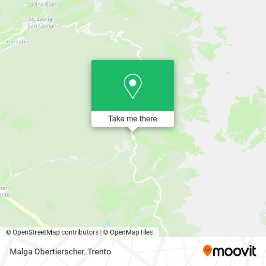 Malga Obertierscher map