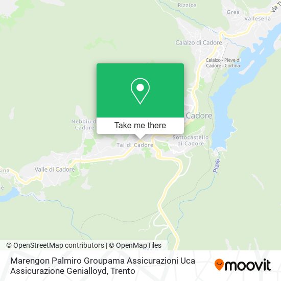 Marengon Palmiro Groupama Assicurazioni Uca Assicurazione Genialloyd map