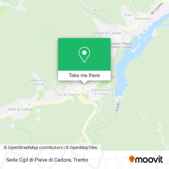 Sede Cgil di Pieve di Cadore map