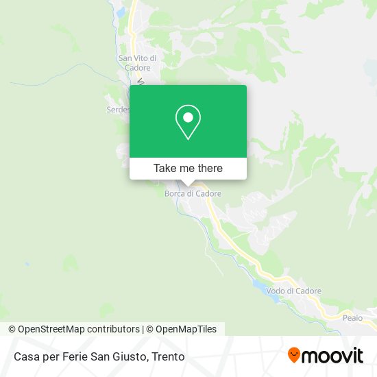 Casa per Ferie San Giusto map