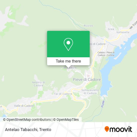 Antelao Tabacchi map