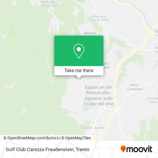 Golf Club Carezza Freudenstein map