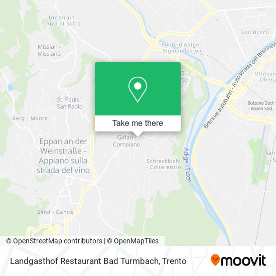 Landgasthof Restaurant Bad Turmbach map