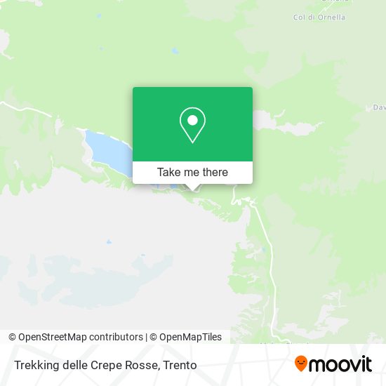 Trekking delle Crepe Rosse map