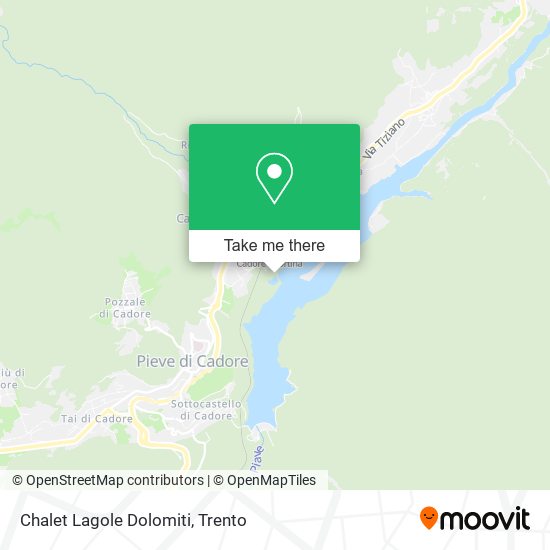 Chalet Lagole Dolomiti map